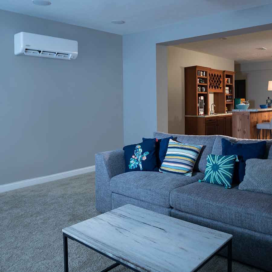 Single zone ductless mini split installation OKC